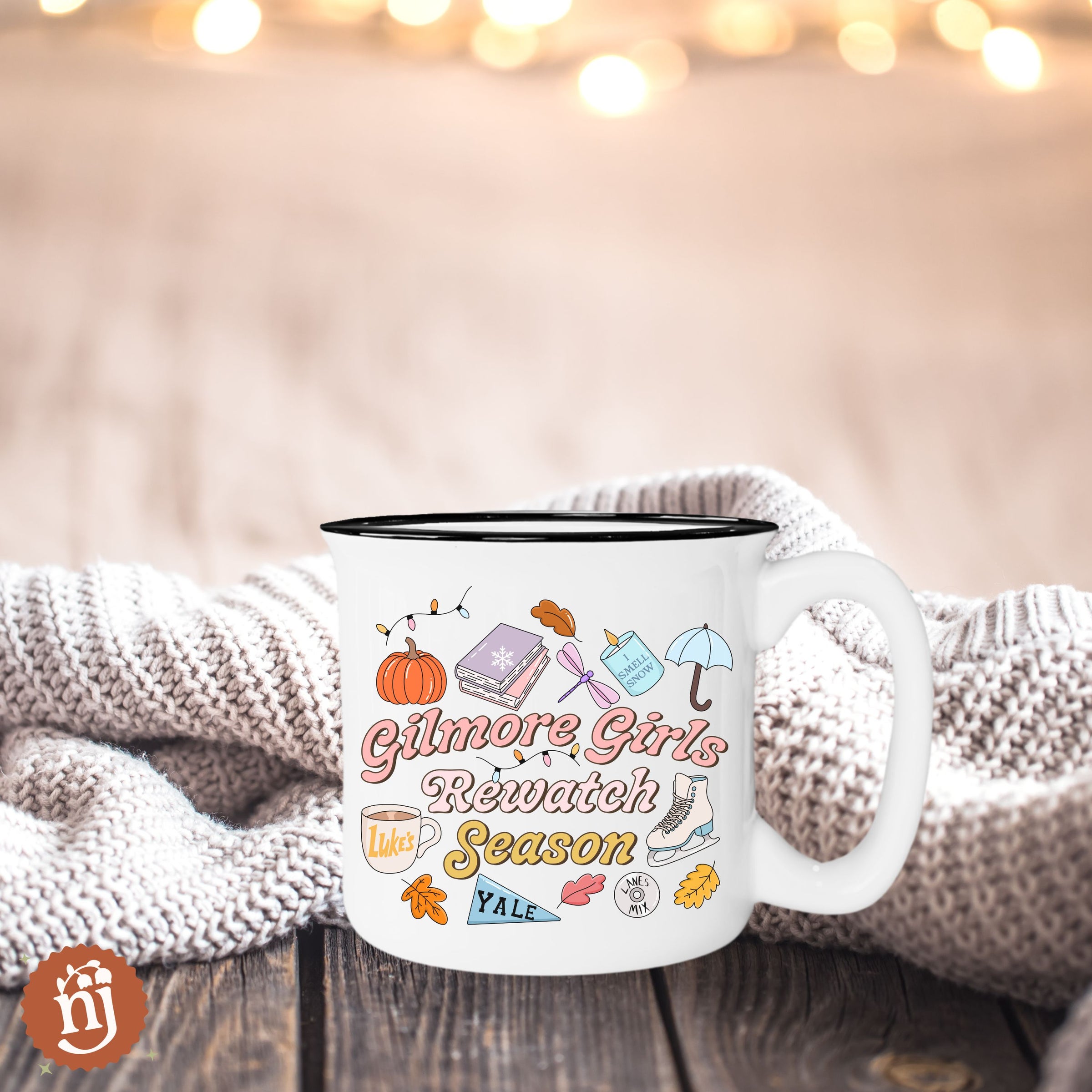 Gilmore Girls Rewatch Season Ceramic Campfire Mug, 13oz | Nearly June  Design Co